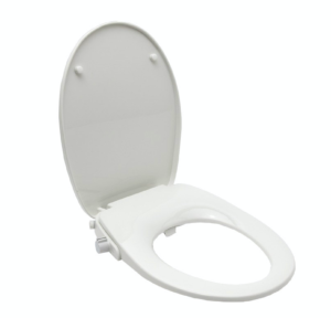 Swiss Aqua Technologies Abattant WC japonais, siège de toilette Softclose sans électricité avec bidet intégré, blanc (SATBEASY2233)