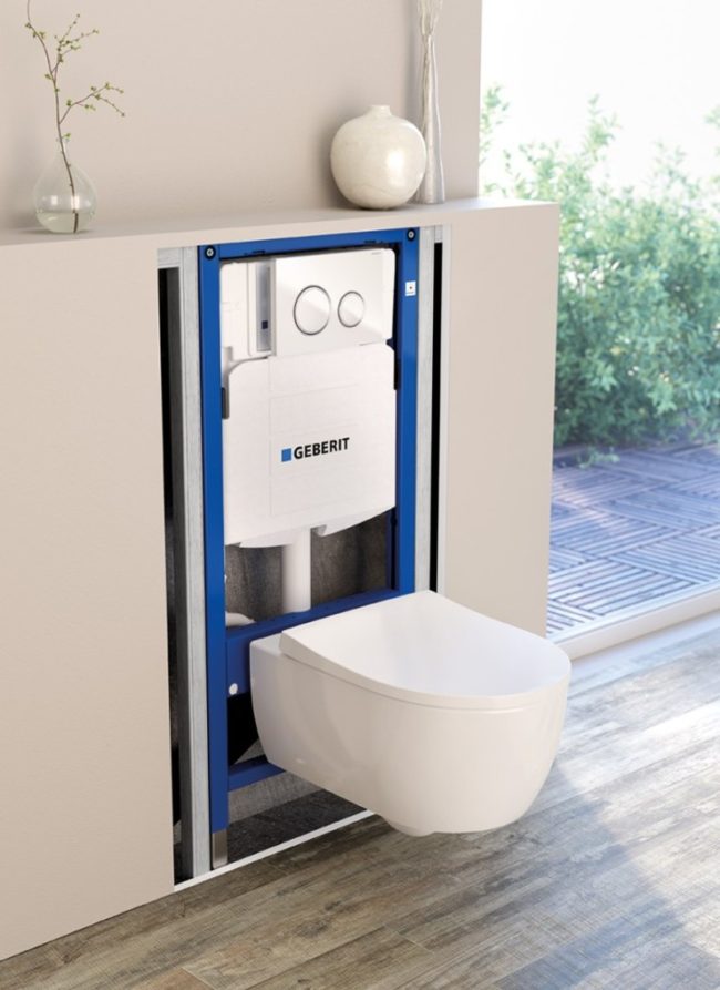 installer-wc-suspendu bati support geberit